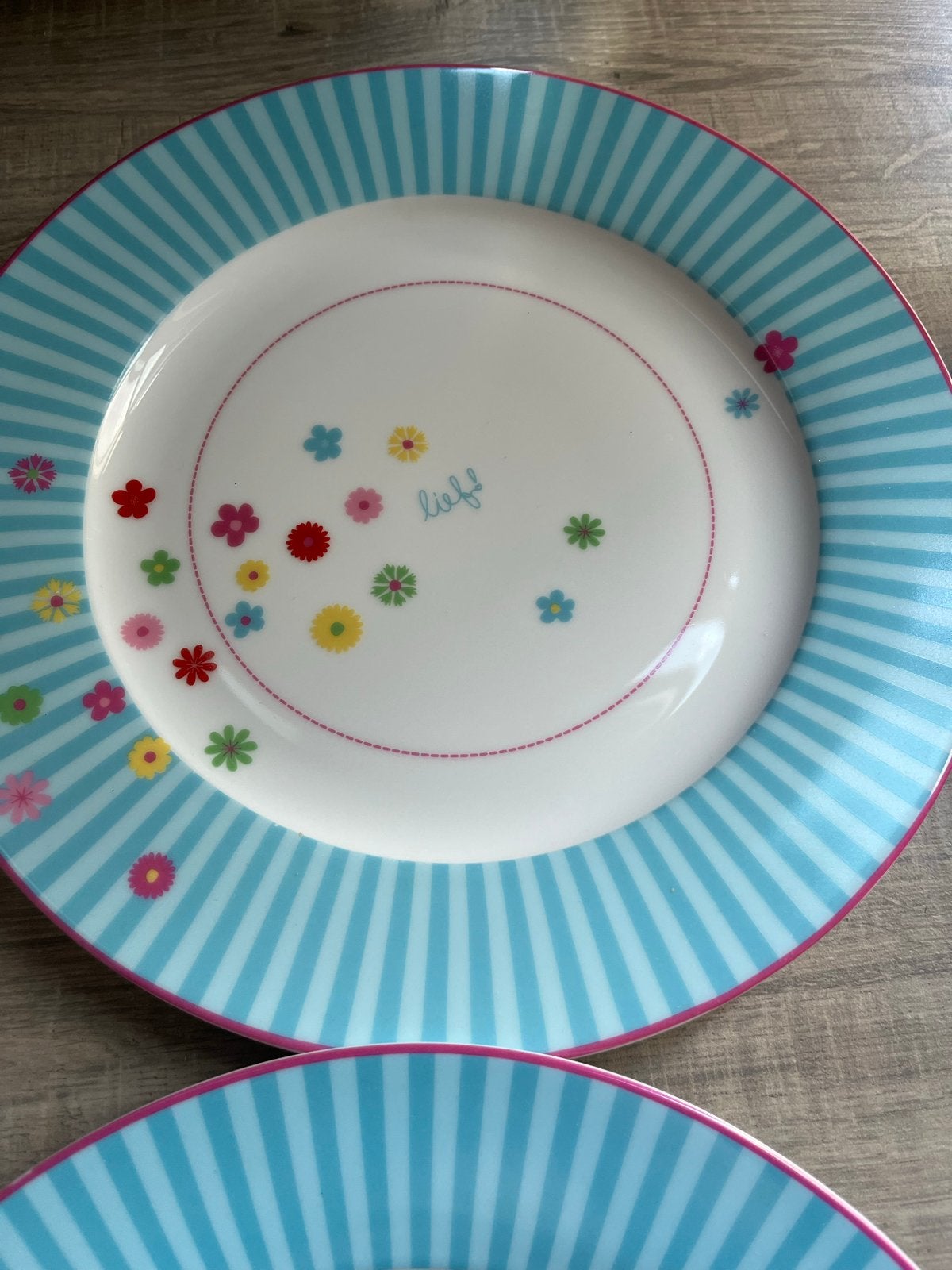 Lief! Lifestyle borden set - 4 stuks, Huis en Inrichting, Gebruikt, Overige merken, Keramiek, Ophalen of Verzenden