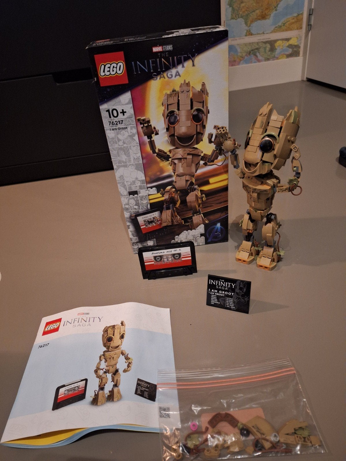 Lego Marvel Groot Statue, Ophalen, Marvel, Lego, Zo goed als nieuw