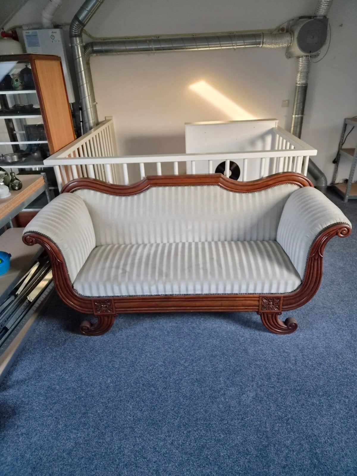 Prachtige Biedermeier bank  175   euro, Ophalen