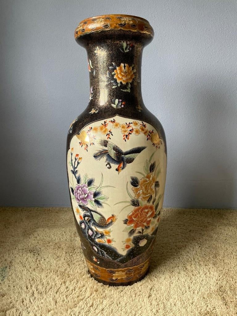 Grote Chinese porseleinen vaas XL 83cm hoog, Ophalen