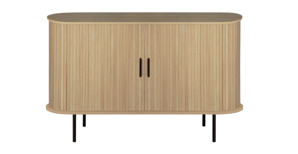 by fonQ basic Panel Dressoir  120 cm Eiken | Van €315, nu, Huis en Inrichting, Kasten | Dressoirs, Nieuw, 100 tot 150 cm, 25 tot 50 cm