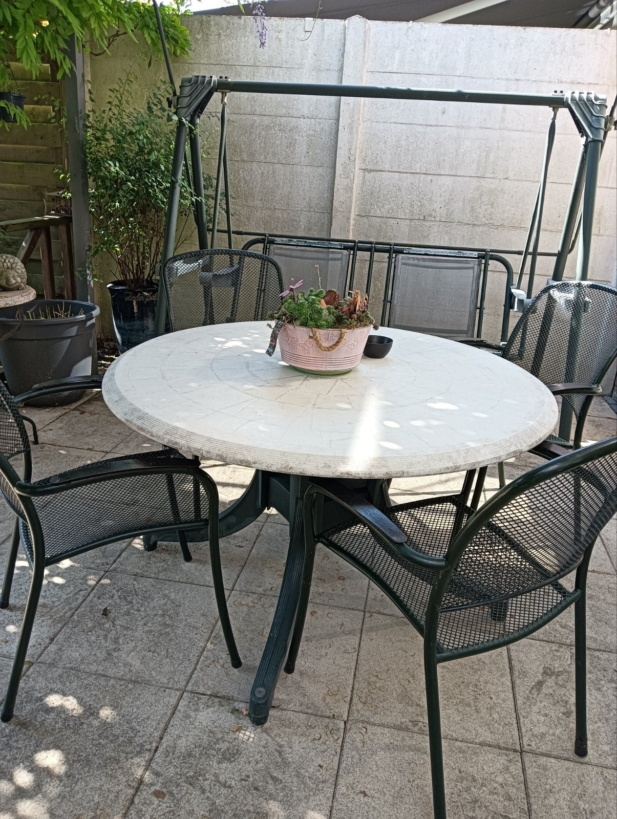 tuinsets en kussens, Ophalen, Gebruikt