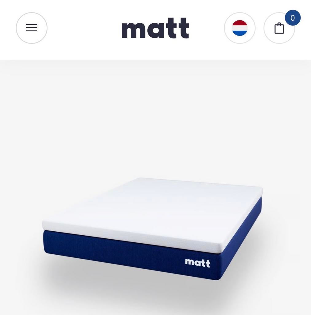 MATT Sleep Matrashoes Matrasvernieuwer Cover 2.00x160, Ophalen of Verzenden, Nieuw, Tweepersoons, Hout
