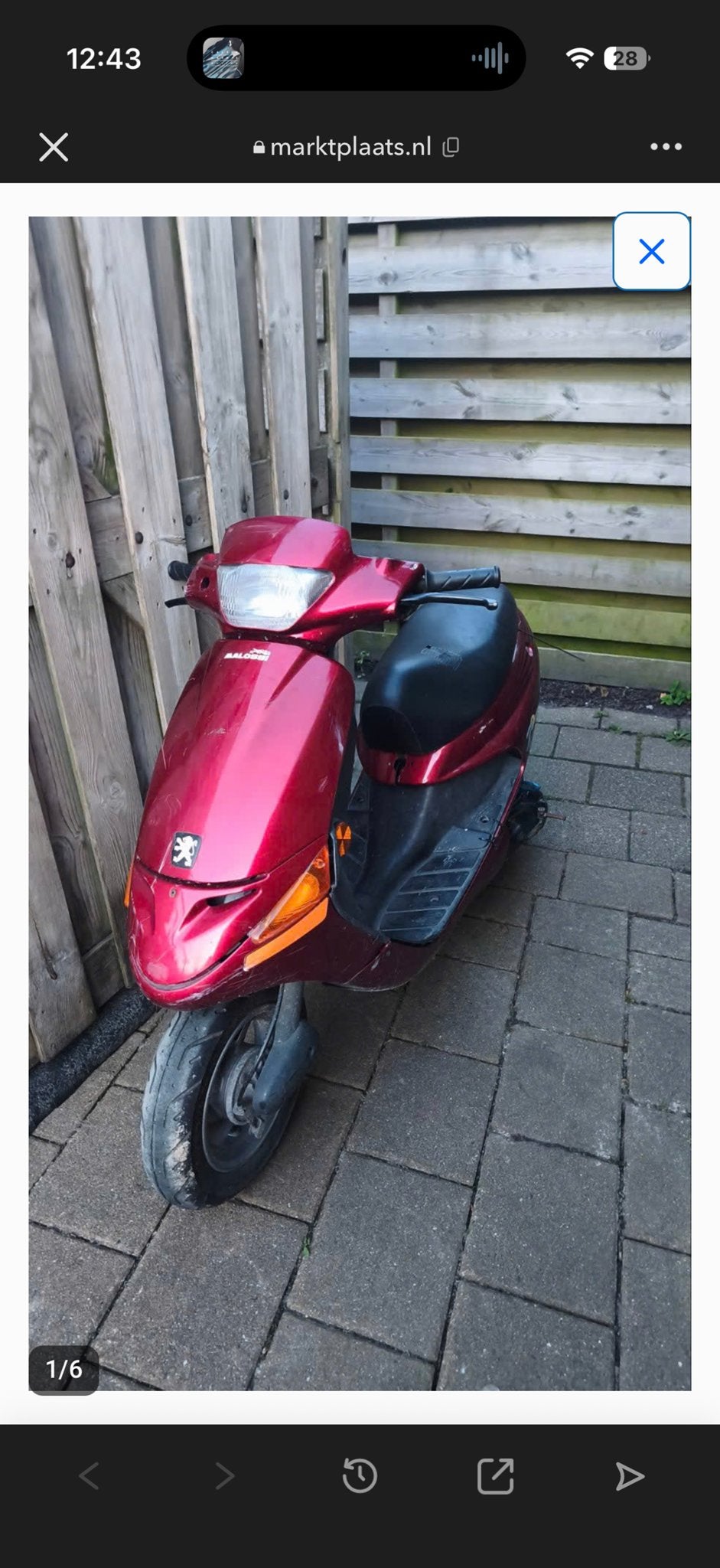 Peugeot Zenith 70cc Polini Malossi Vario 17,5mm Dellorto, Ophalen, Gebruikt, Maximaal 45 km/u, Overige modellen