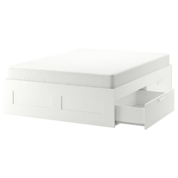 Ikea brimnes bedframe 140x200, Ophalen, Gebruikt, Tweepersoons, 140 cm