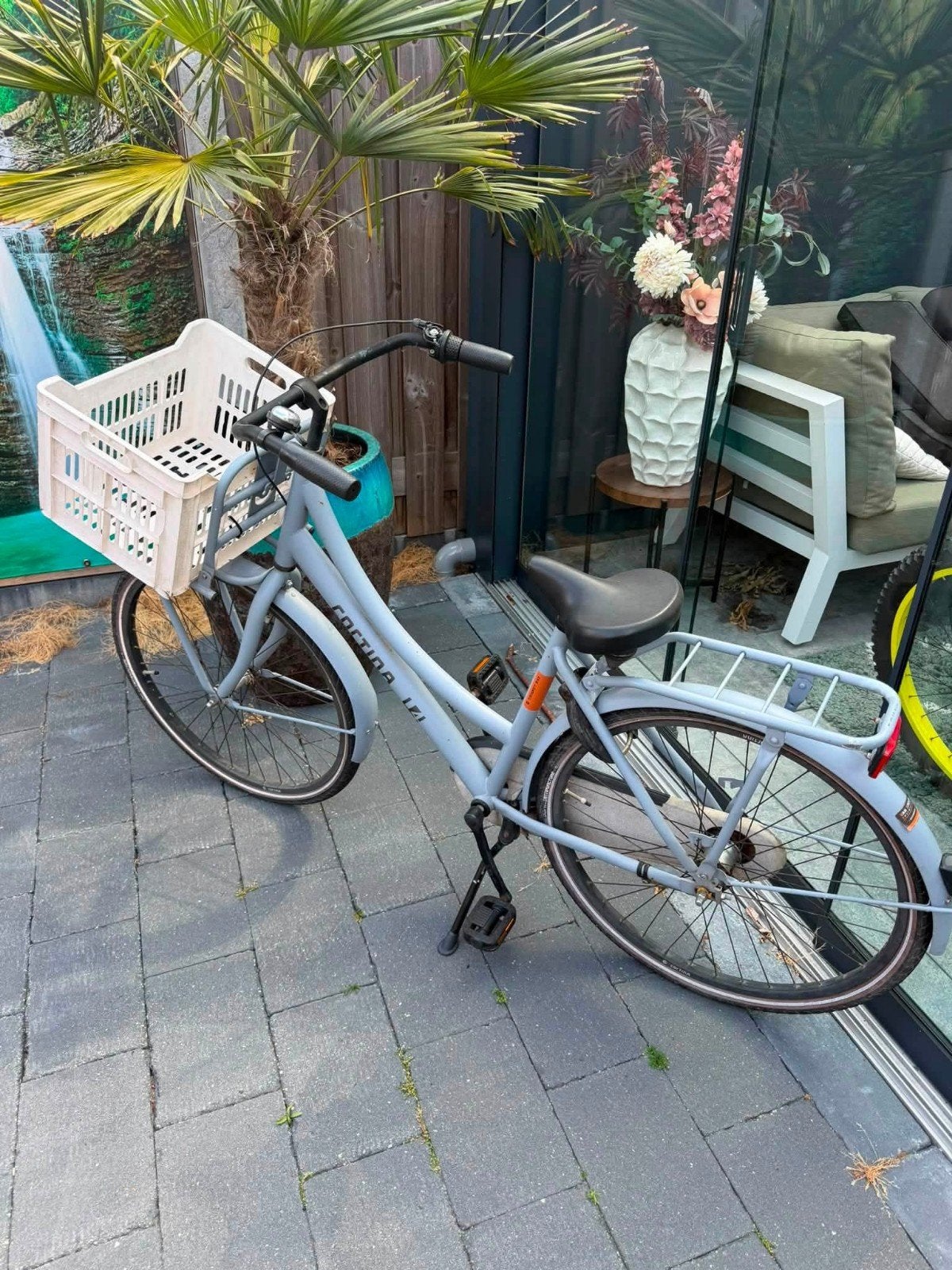 Lichtblauwe meisjes fiets, Fietsen en Brommers, Gebruikt, Versnellingen, Trommelrem, Overige merken
