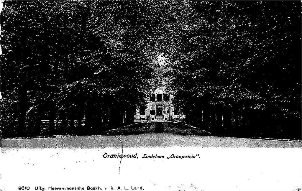 300-051-035 Oranjewoud Lindelaan Oranjestein, Verzenden, Voor 1920, Friesland