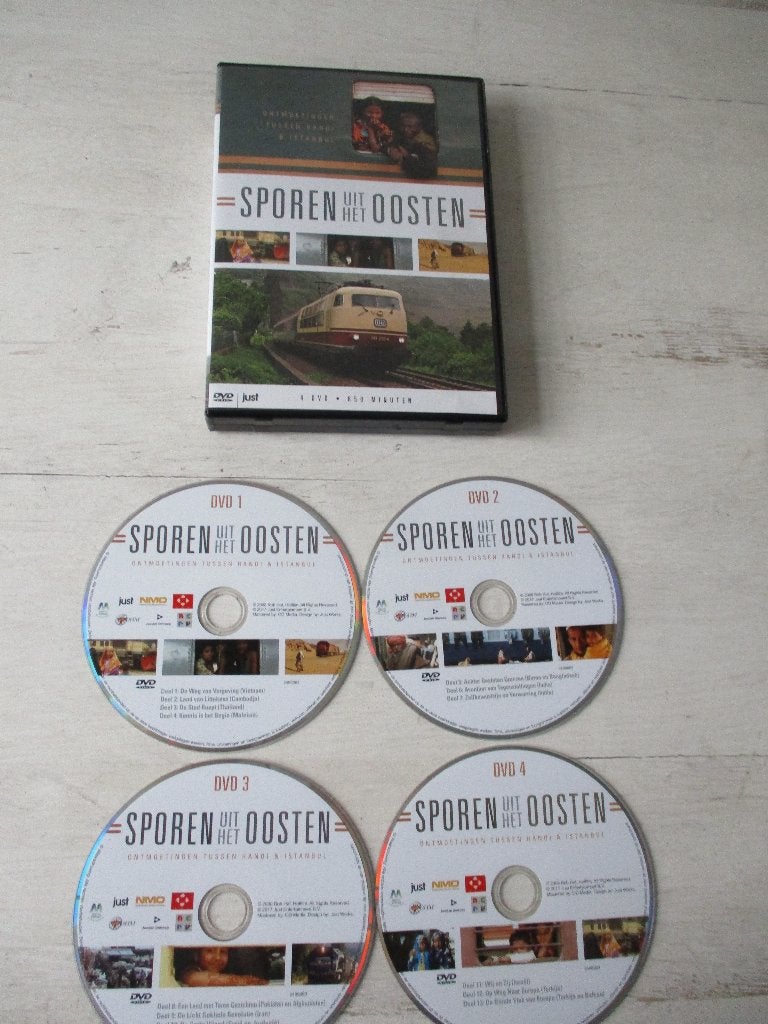 DVD Sporen uit het Oosten 4x DVD, Overige merken, Gelijkstroom of Wisselstroom, Zo goed als nieuw, Boek, Tijdschrift of Catalogus