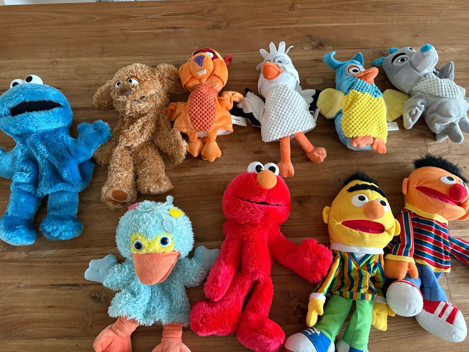 Sesamstraat handpoppen, Overige karakters, Ophalen of Verzenden, Zo goed als nieuw, Overige typen