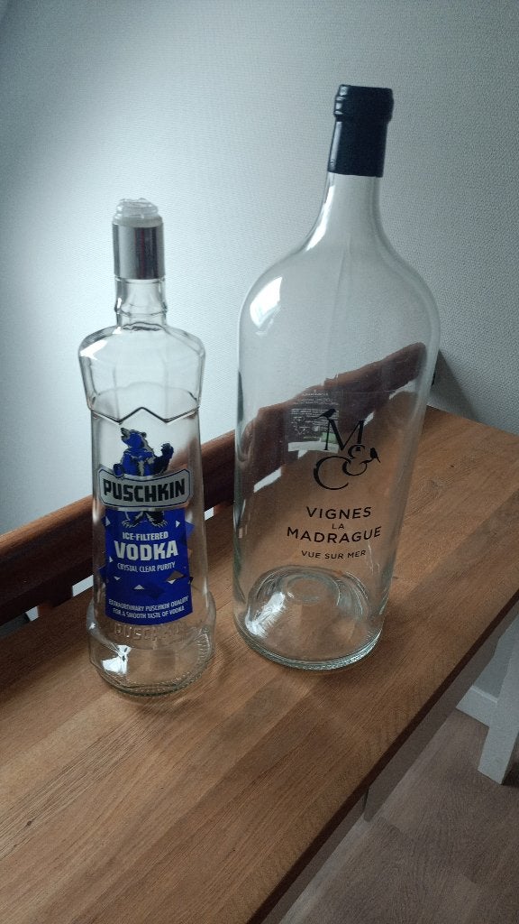 Glazen flessen, Ophalen, Gebruikt, Overige kleuren, Glas