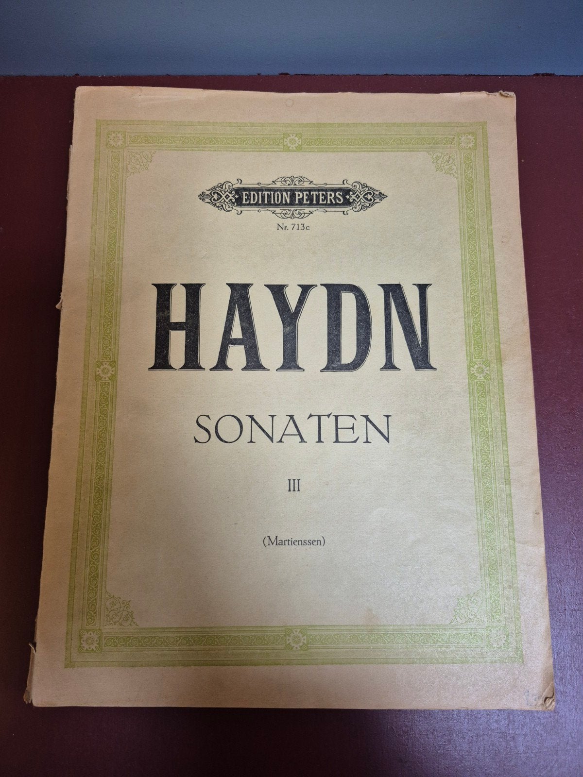 Haydn Sonaten III (Martienssen) - Edition Peters bladmuziek, Muziek en Instrumenten, Gebruikt, Klassiek, Ophalen of Verzenden