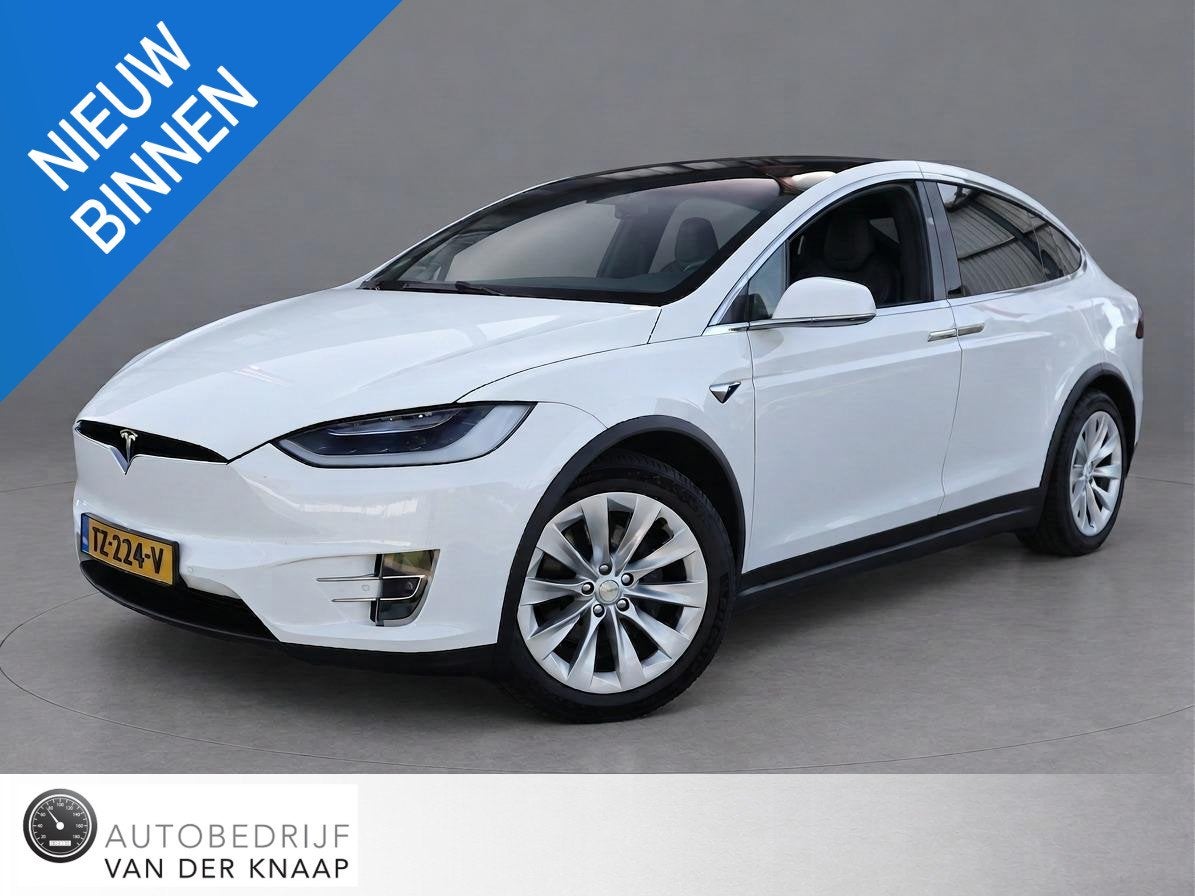 Tesla Model X 100D | Leder | Adapt. Cruise | Elek. Stoelen |, Auto's, Model X, Gebruikt, 100 kWh, 2433 kg