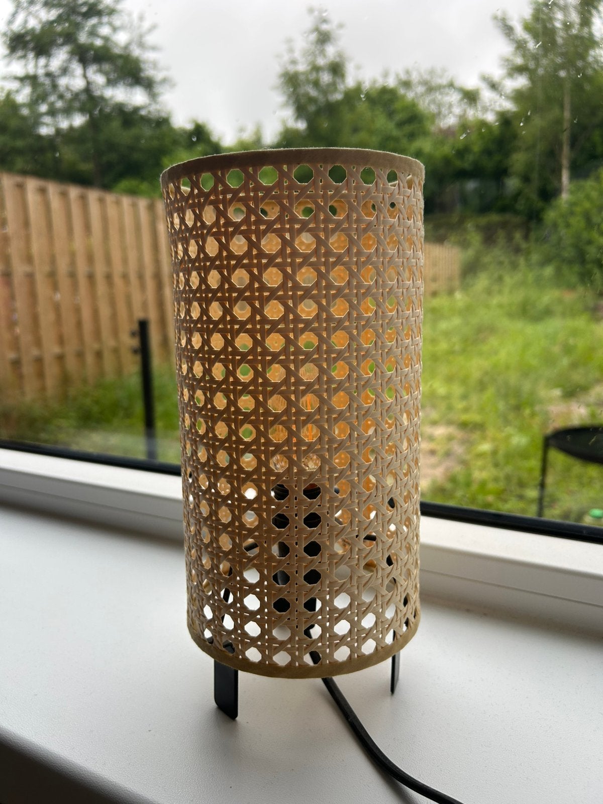Ikea rotan lamp, Ophalen, Zo goed als nieuw, Overige materialen
