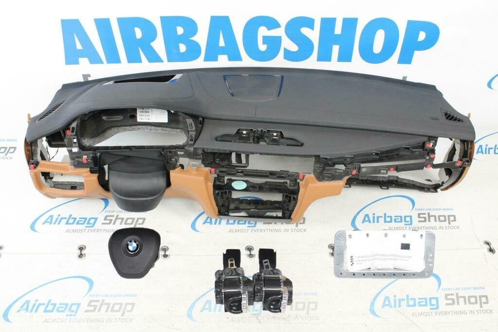Airbag set Dashboard zwart/cognac HUD stiksels BMW X6 F16, Auto-onderdelen, Gebruikt, Ophalen of Verzenden