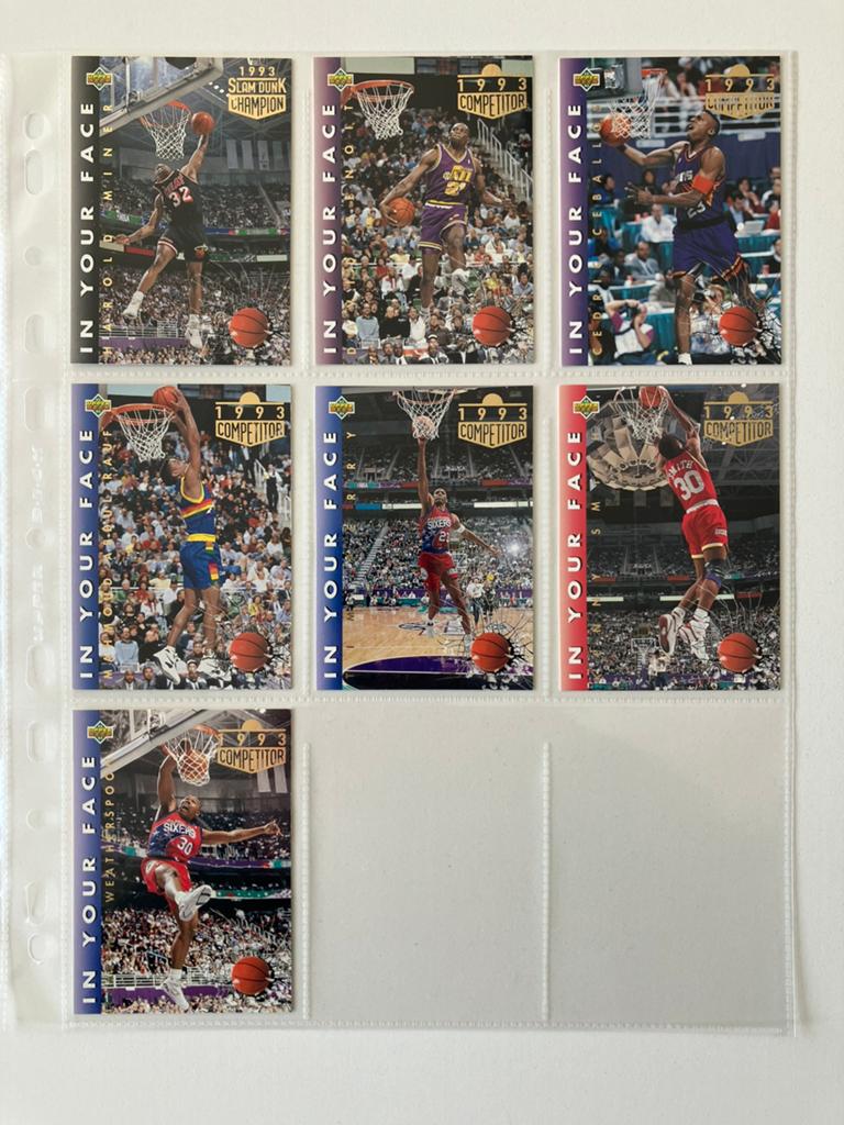 1993 Slam Dunk Contest Basketball Cards, Verzenden, Zo goed als nieuw, Buitenlandse clubs, Poster, Plaatje of Sticker
