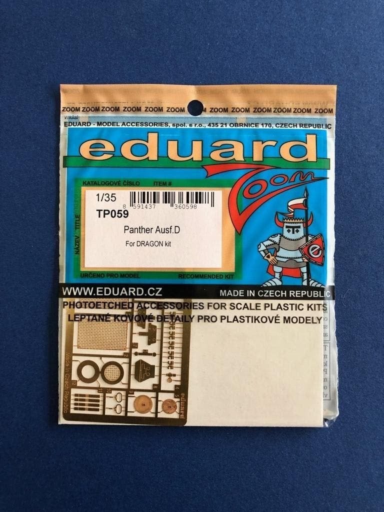 Eduard	TP059	Panther Ausf.D - Dragon	1/35, Overige merken, Tank, Verzenden, 1:32 tot 1:50