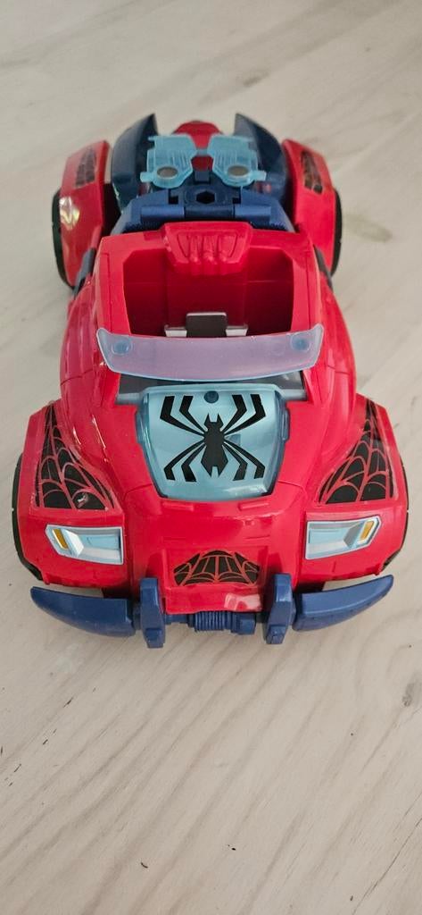 Spiderman auto 2in1 met speedboot licht en geluid, Ophalen of Verzenden