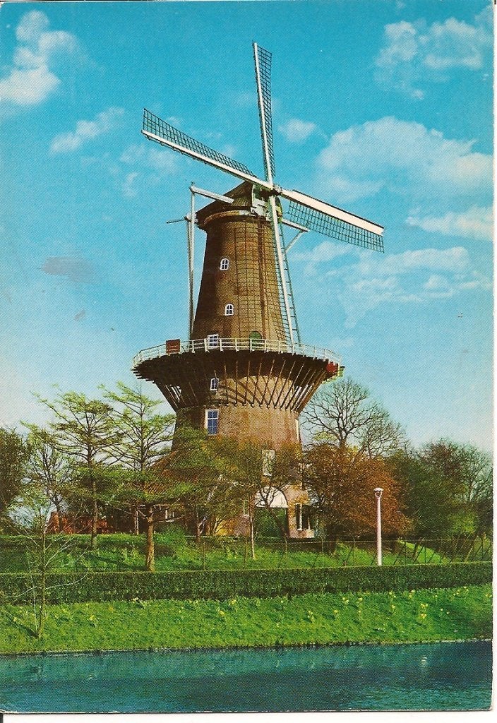 Ansichtkaart Molen De Valk Leiden Zuid-Holland, Ophalen of Verzenden, 1960 tot 1980, Ongelopen, Zuid-Holland