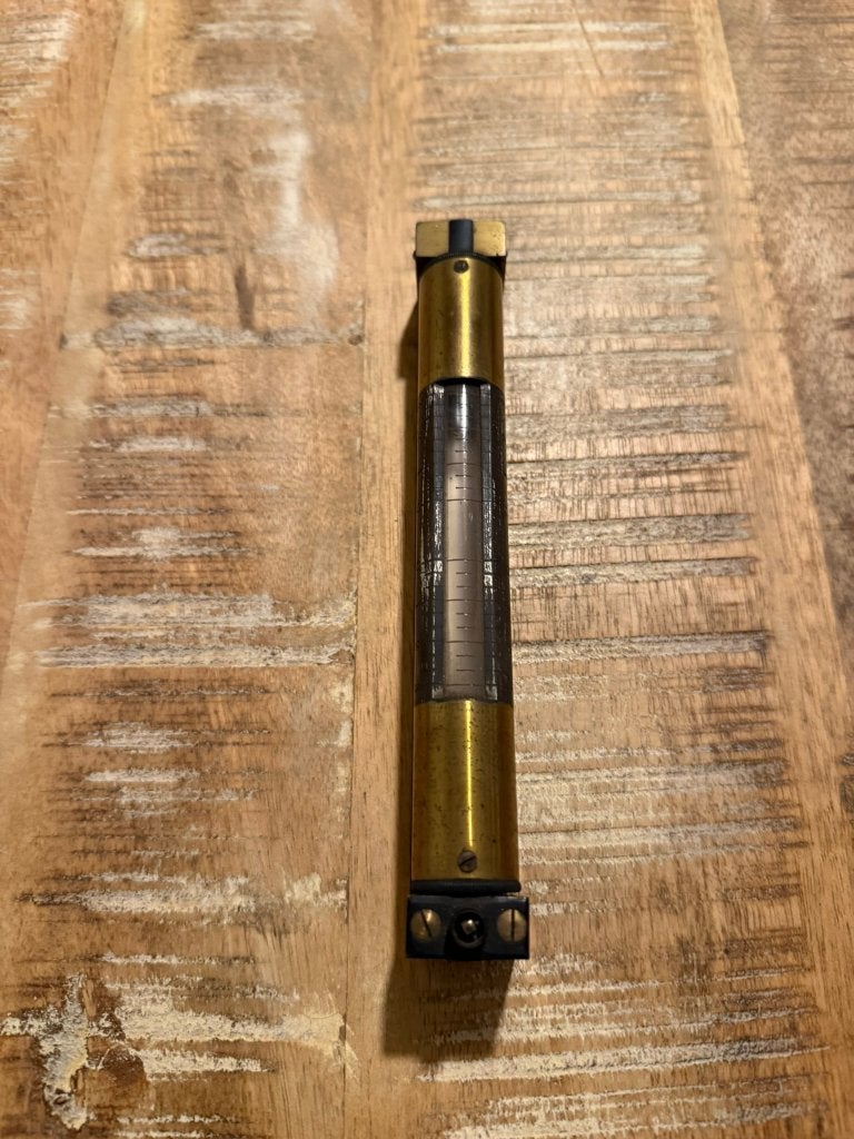 Antieke zakwaterpas uit messing, Ophalen of Verzenden