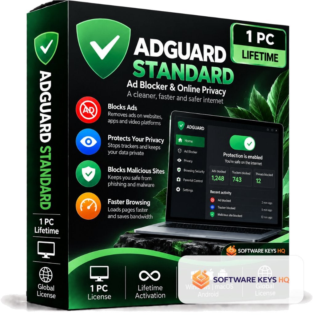 AdGuard Standard Licentie Key - Levenslang - 1 PC, Ophalen of Verzenden, Windows