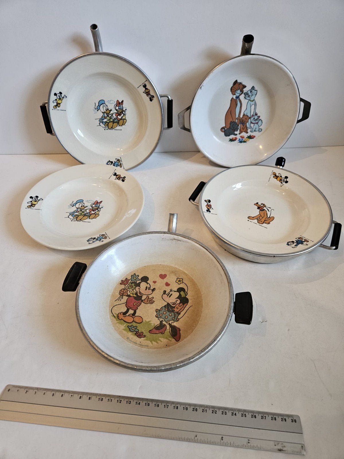 Vintage Disney warmhoudbordjes, Ophalen of Verzenden