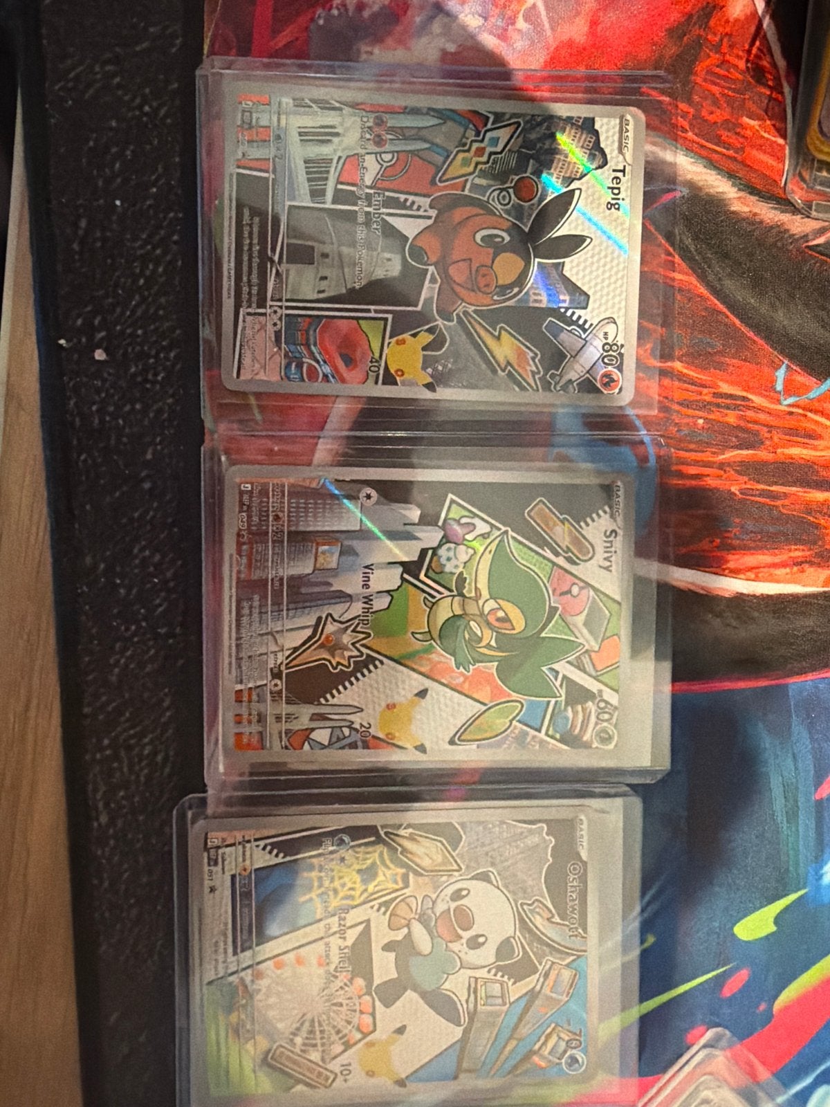 Pokemon Celebrations Full Art Kaarten - Snivy, Tepig, Oshawo, Ophalen of Verzenden, Zo goed als nieuw, Meerdere kaarten, Foil
