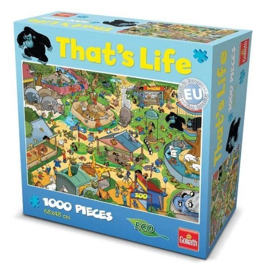 That's Life puzzel 371308 1000 pcs Zoo 68 x 48 cm, Ophalen of Verzenden, 500 t/m 1500 stukjes, Zo goed als nieuw