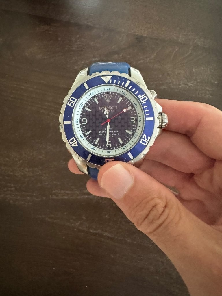 Twee Kyboe Giant 48 Horloges, Ophalen, Gebruikt, Staal, Overige merken