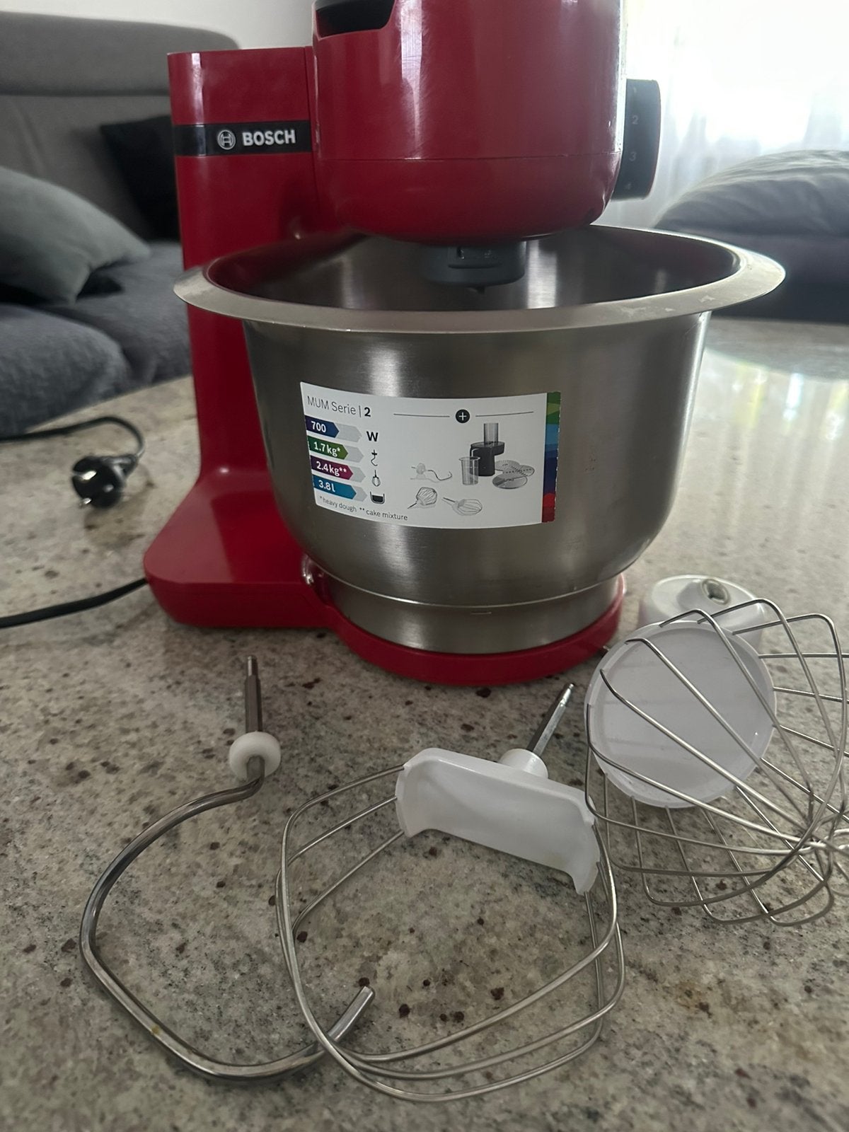 Bosch keukenmachine (defect), Ophalen, Gebruikt, 3 snelheden of meer