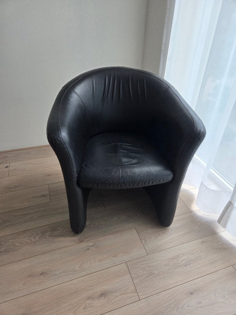 Zwarte Fauteuil, Ophalen, Overige materialen, Gebruikt, Minder dan 75 cm
