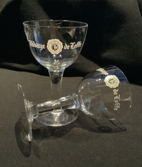 3 Vintage abdijbierkelken van Leffe, Ophalen of Verzenden, Zo goed als nieuw, Glas of Glazen, Overige merken