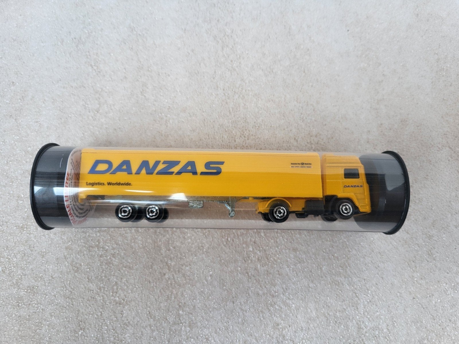Majorette 1:100 Danzas Truck met Trailer - Limited Edition, Overige merken, 1:50 of kleiner, Ophalen of Verzenden, Zo goed als nieuw
