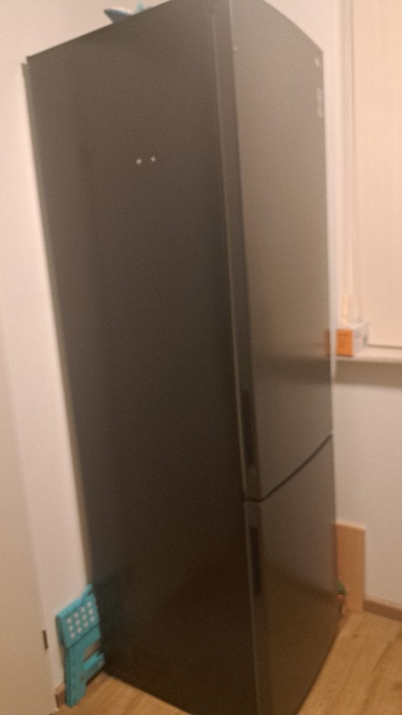 Koelvries combinatie LG inhoud 384 liter 1 jaar oud, Ophalen, 200 liter of meer, 60 cm of meer, Met aparte vriezer