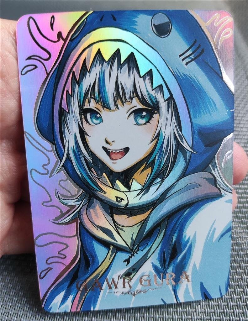 Gawr Gura Anime Hololive Foil Holo Card, Verzenden, Kuifje, Nieuw, Beeldje of Figuurtje