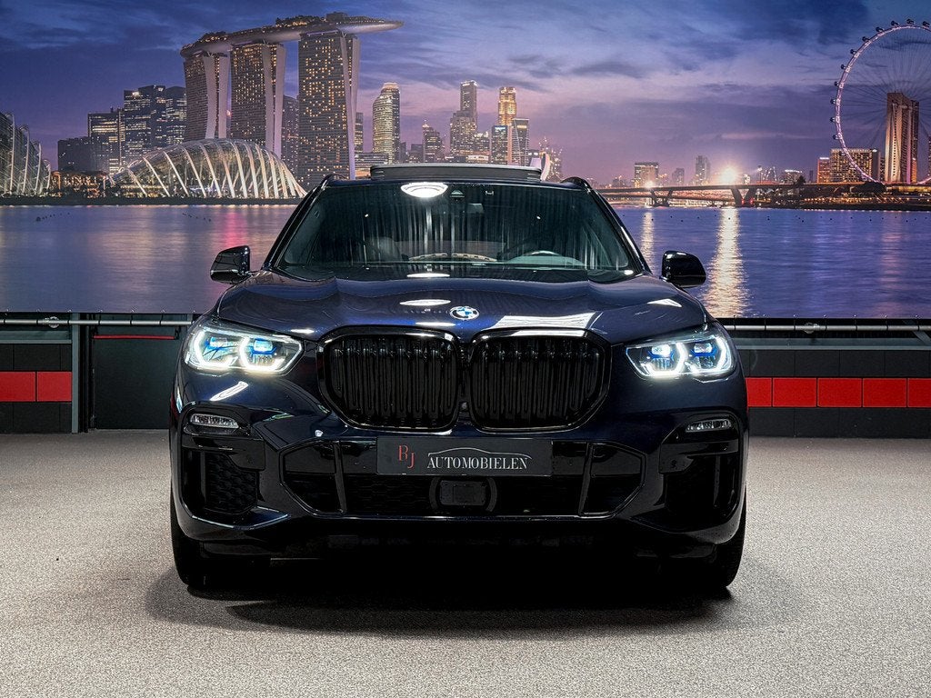 BMW X5 xDrive45e High Ex. Kuipstoelen|Softclose|Skylounge|Ma, Auto's, BMW, Gebruikt, Blauw, Vierwielaandrijving, Hybride Elektrisch/Benzine