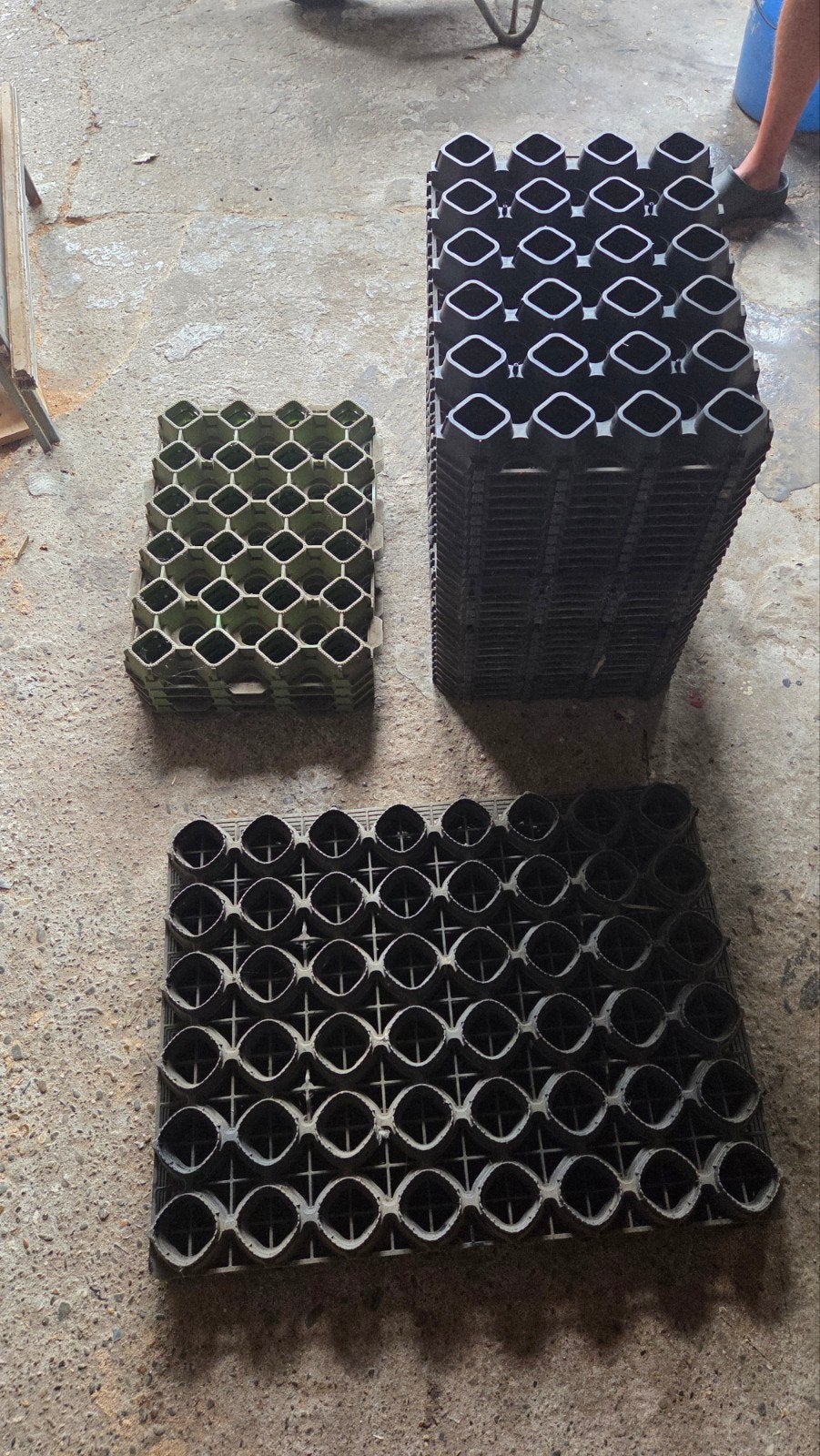 Zware kwaliteit grindmatten - 9,6 m² (36 stuks), Tuin en Terras, Grind, Keien en Split, Ophalen, Gebruikt, Multi, Overige typen