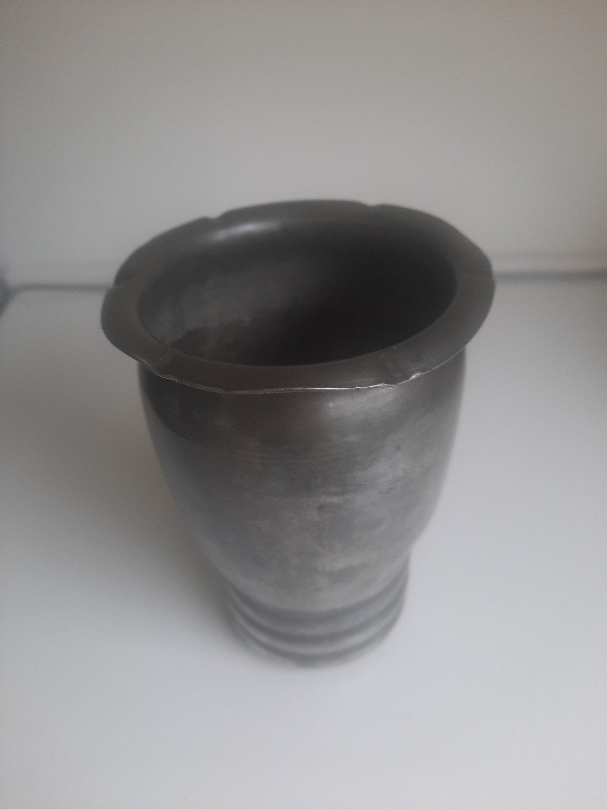 Antiek tinnen vaasje / beker - Scholten Hoorn (gemerkt), Ophalen of Verzenden