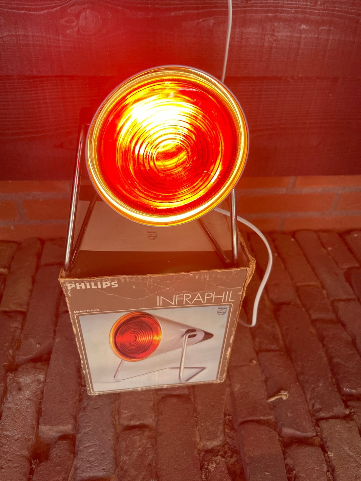 Philips Infraphil HP 3608 Infraroodlamp - Vintage, Ophalen, Gebruikt, Overige typen