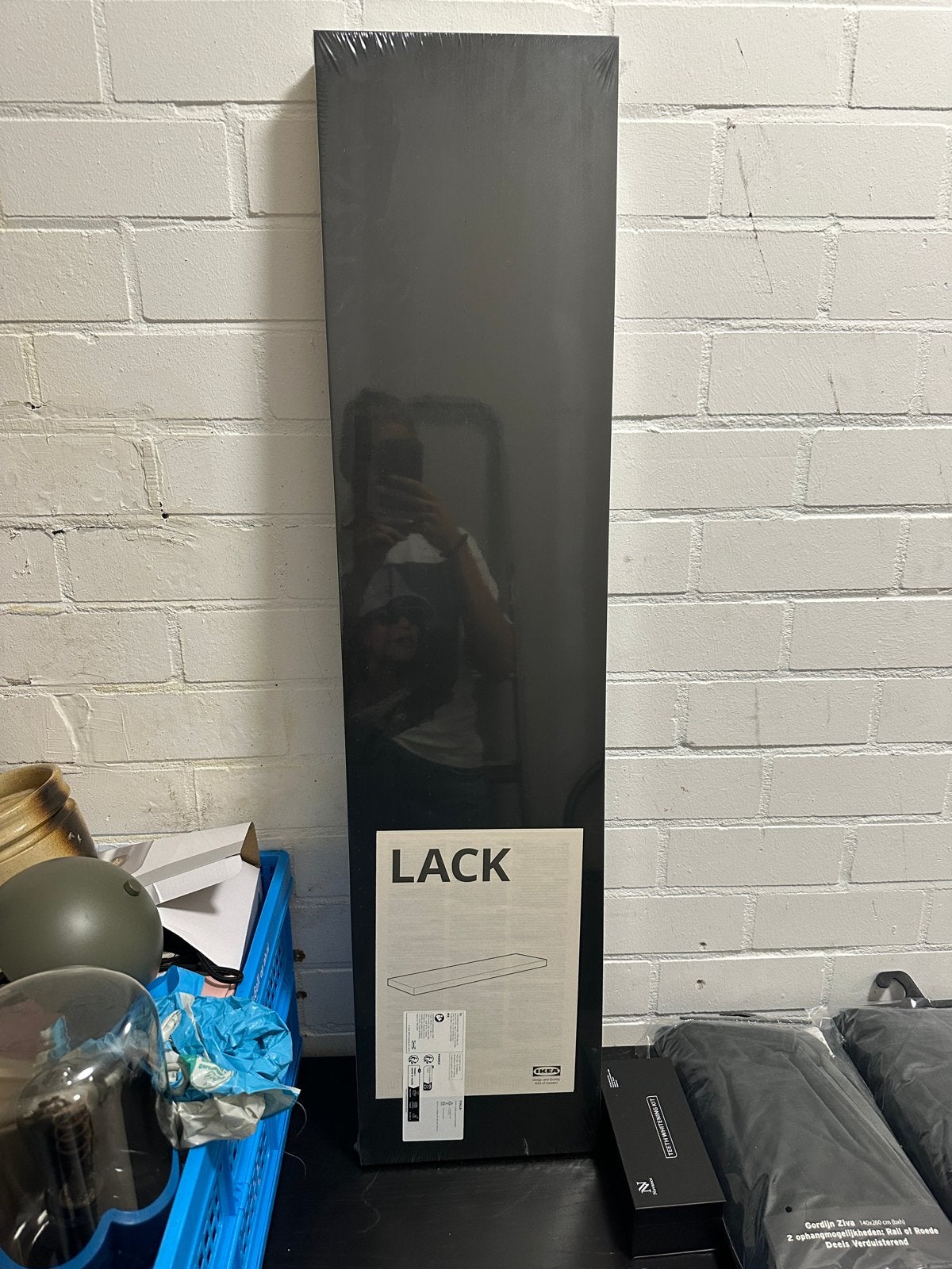 IKEA LACK wandplank - Zwart (Nieuw in verpakking), Huis en Inrichting, Ophalen of Verzenden, Nieuw