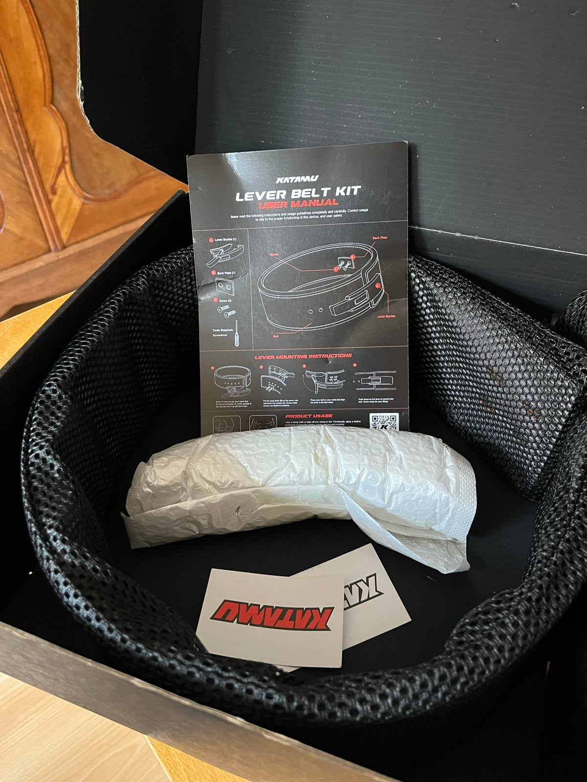Katamu Lever Belt Kit x-large - Nieuw in doos, Ophalen, Nieuw, Rug, Halterriem