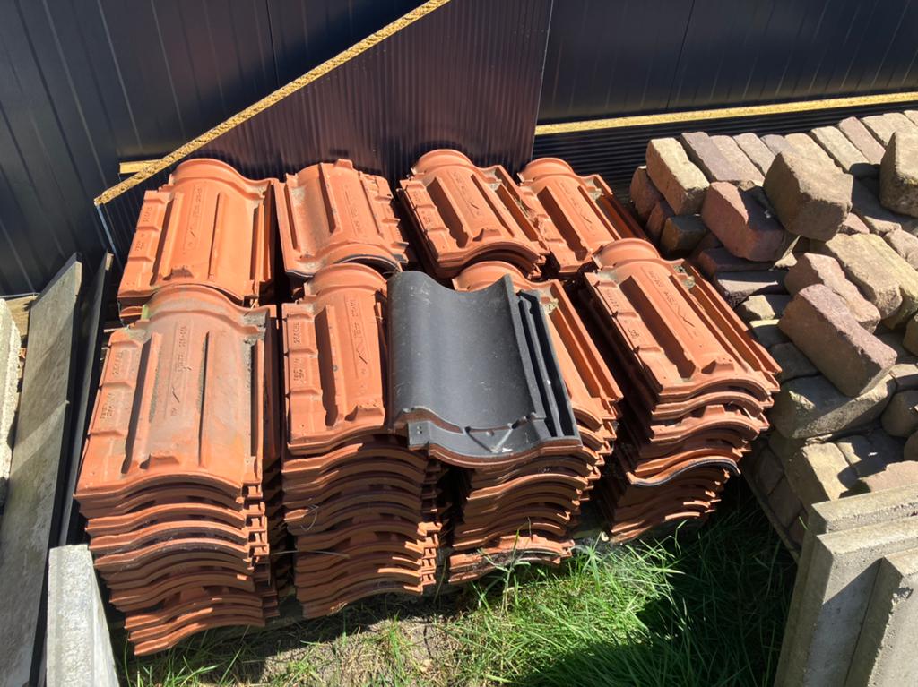 96x Nelskamp Nibra H14 (matzwart engobe) nieuw, Doe-het-zelf en Verbouw, Dakpannen en Dakbedekking, Ophalen, Steen of Klei, Zwart