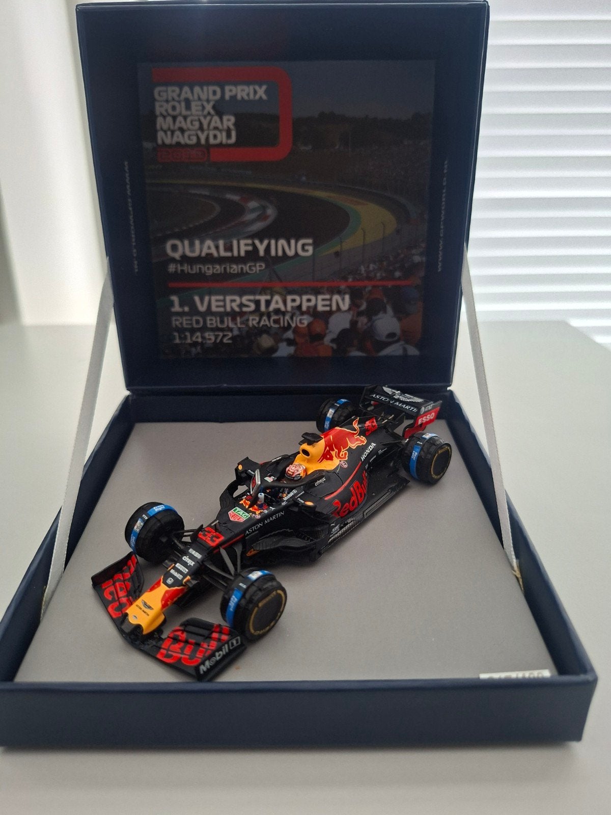 Spark Max Verstappen Hongarije 2019 1:43, Ophalen of Verzenden, Zo goed als nieuw, Auto