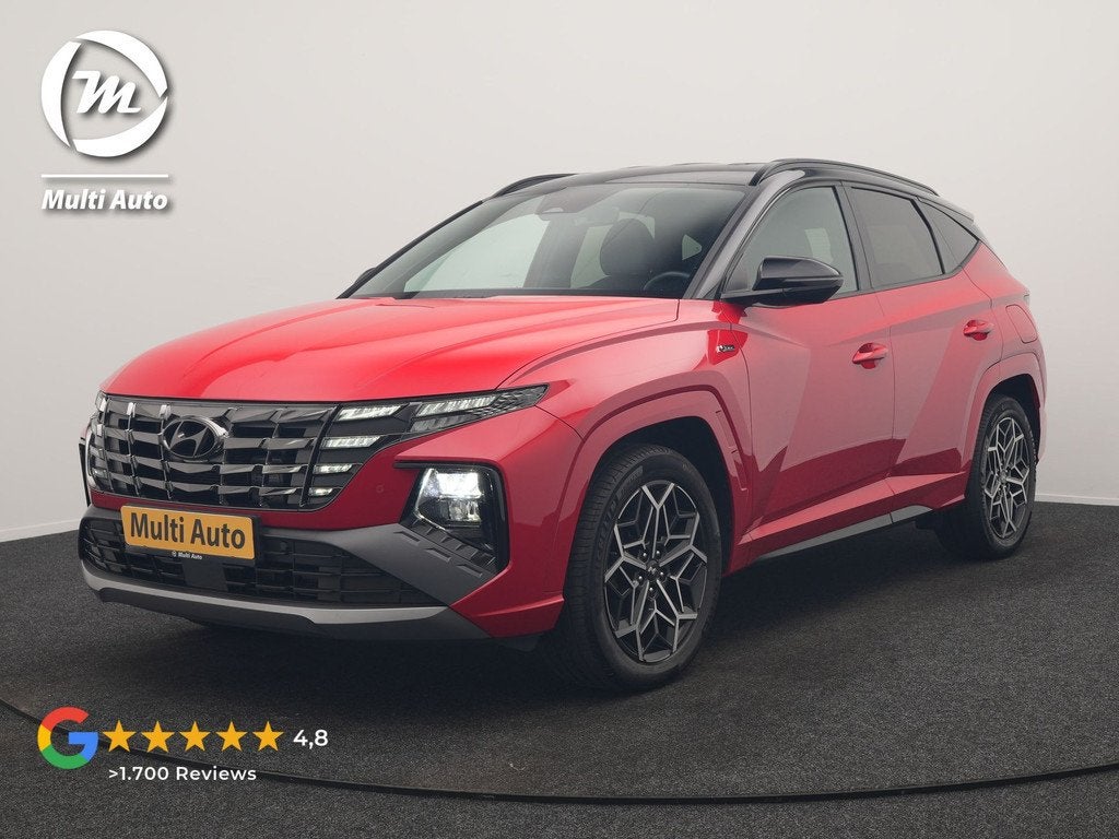 Hyundai Tucson 1.6 T-GDI N Line 4WD PHEV 265pk Dealer O.H. |, Auto's, Hyundai, Bedrijf, Te koop, Tucson, 4x4, ABS, Achteruitrijcamera