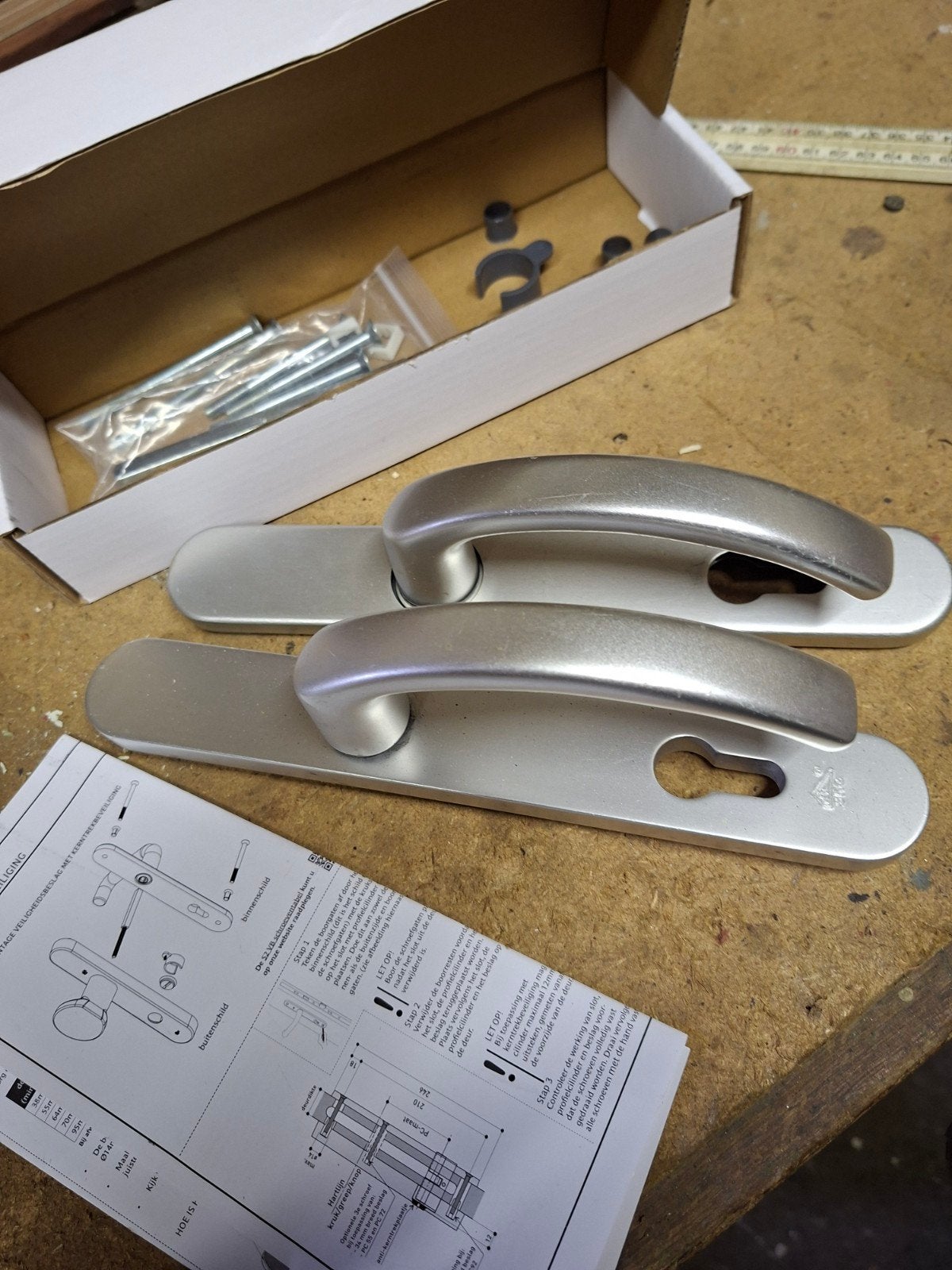 s 2 veiligheids beslag 32 mm, Ophalen, Zo goed als nieuw, Overige materialen, Slot