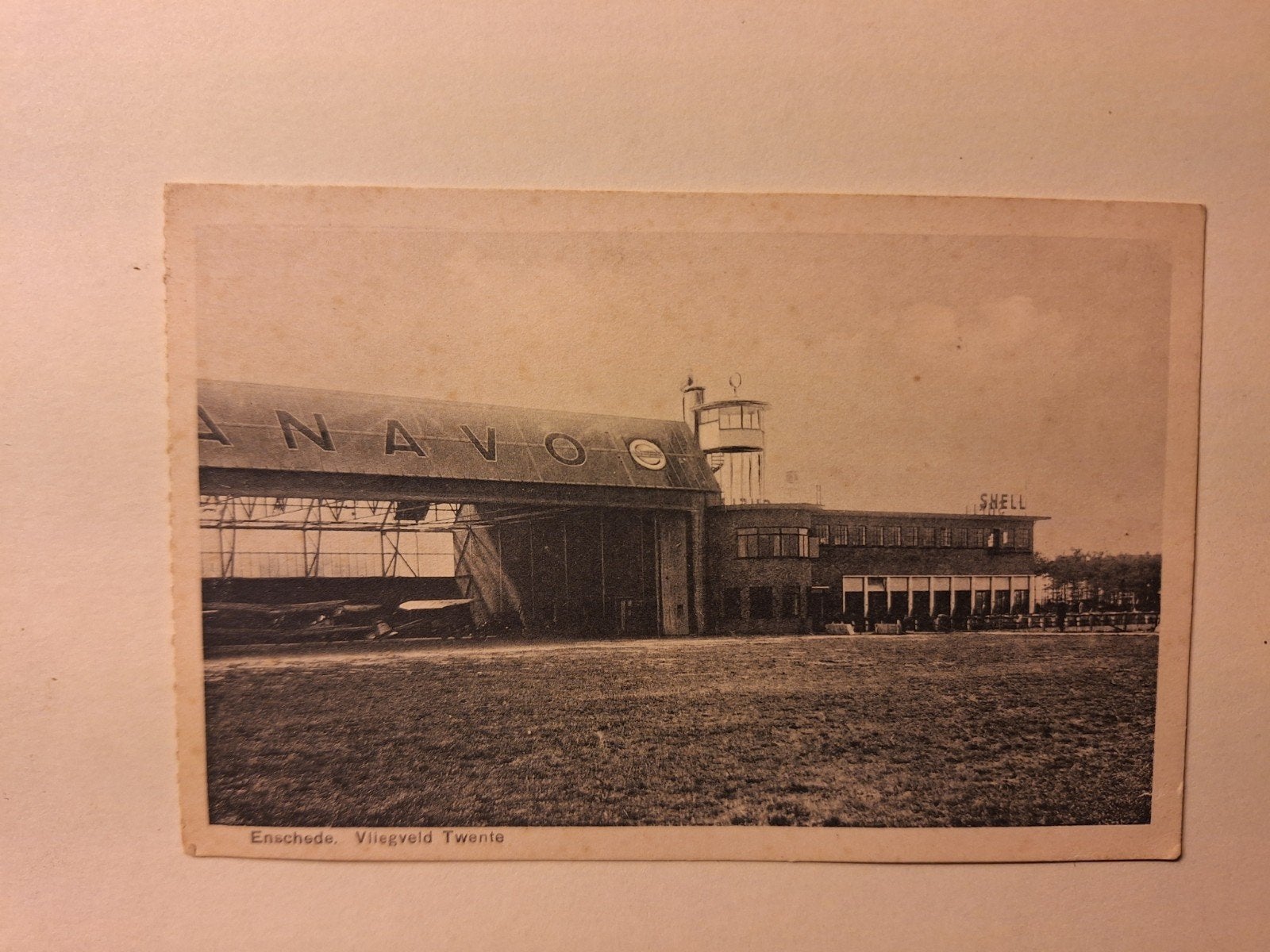 Ansichtkaart 1911 belopen Vliegveld Twente  te Enschede, Ophalen of Verzenden, Voor 1920, Overijssel