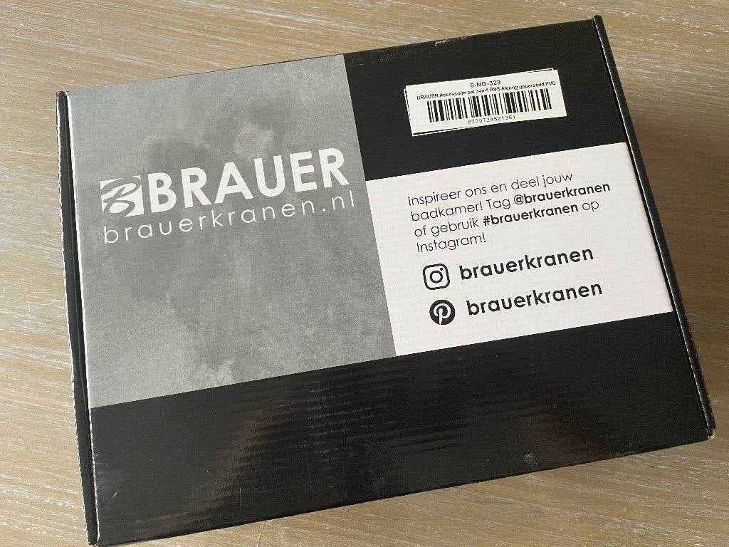BRAUER badkameraccessoires 3-in-1 geborsteld rvs, Ophalen of Verzenden, Nieuw, Rvs, Toilet