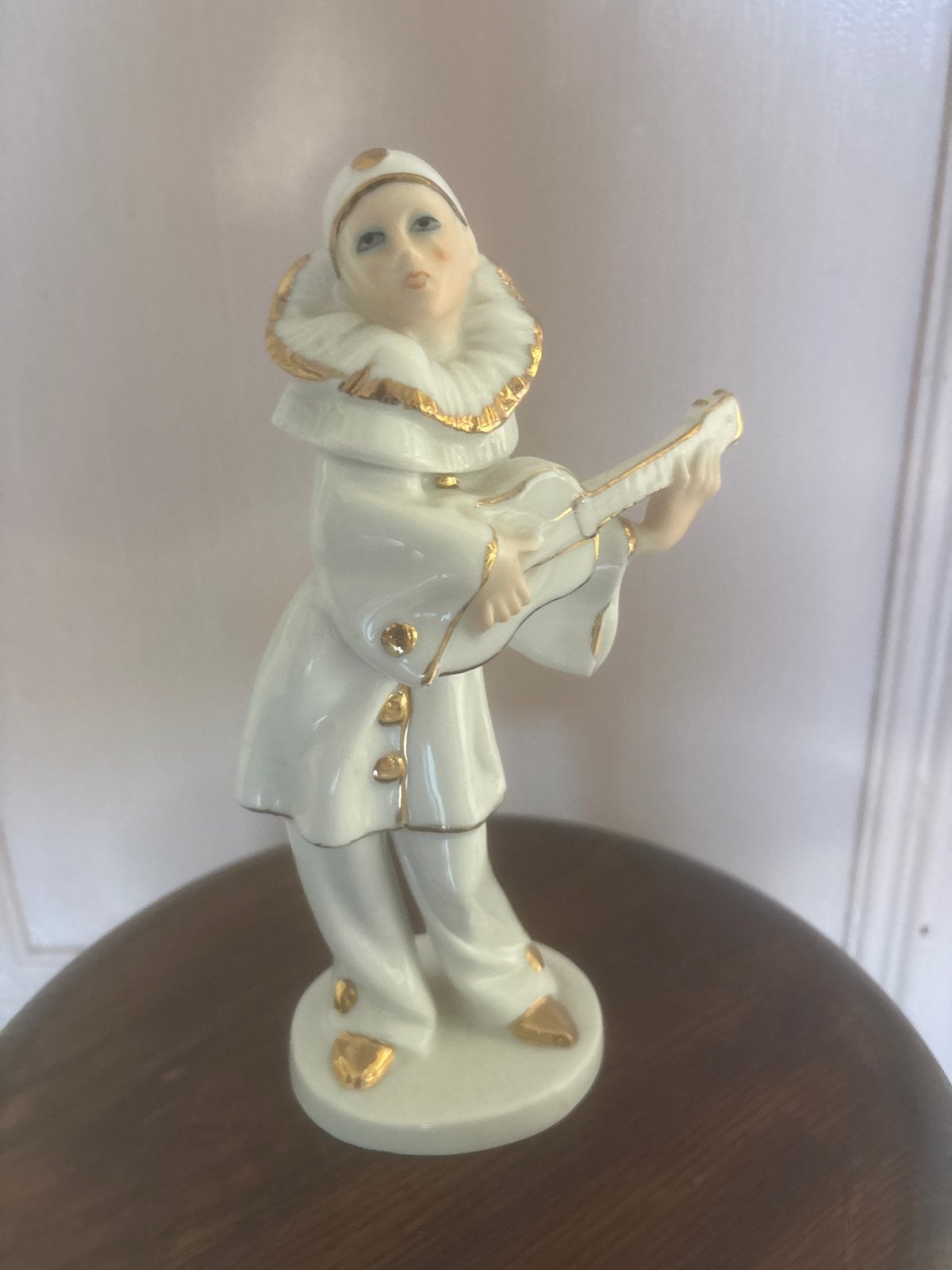 Vintage beeldje Pierrot met gitaar - Korea, Ophalen of Verzenden