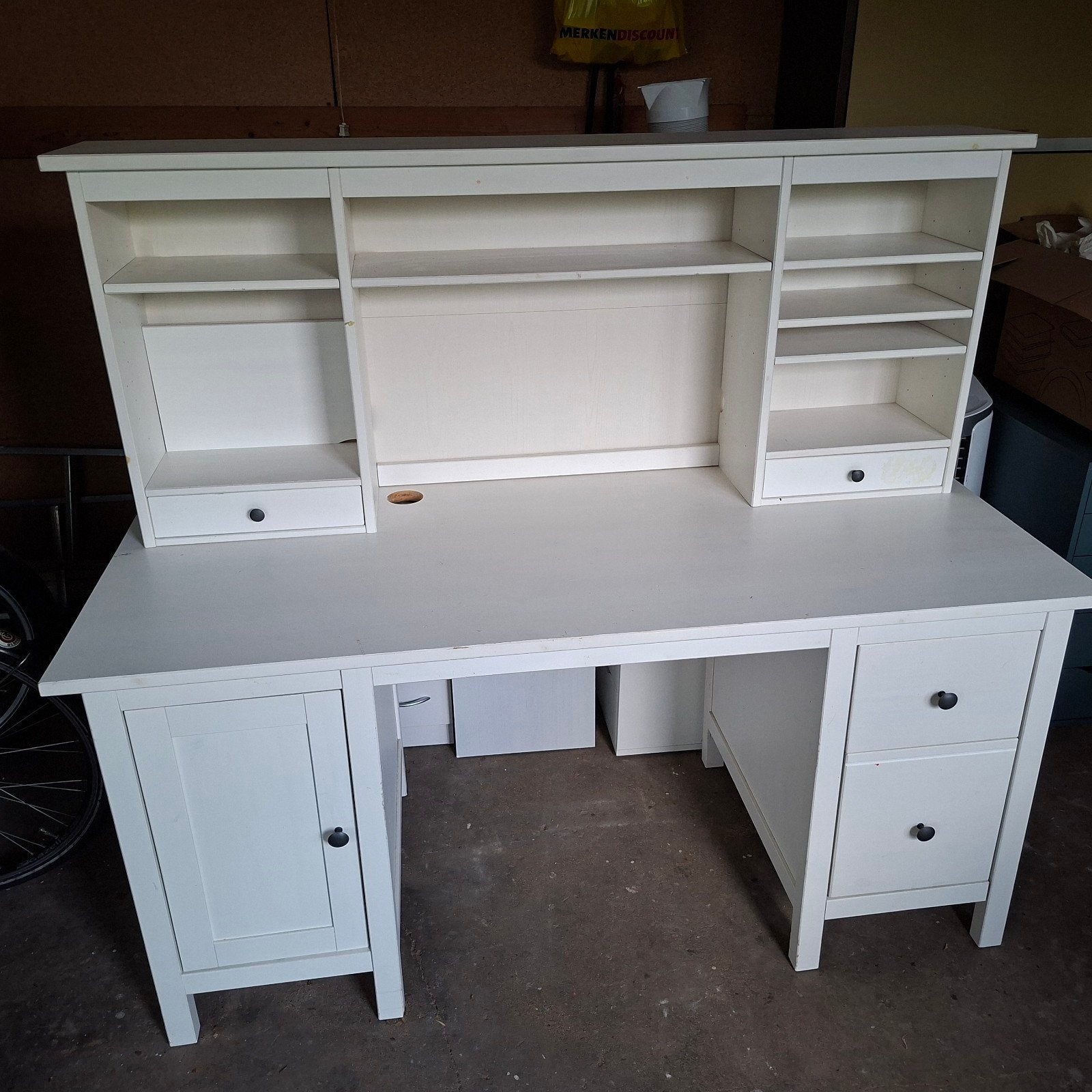 Ikea Hemnes bureau met opzet deel, Ophalen, Gebruikt