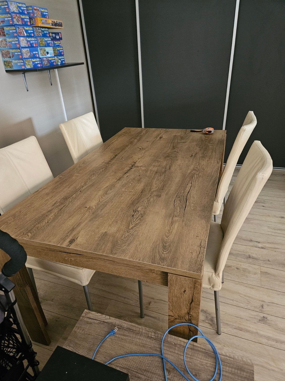 eetafel/ set, Ophalen, Rechthoekig, 150 tot 200 cm, 50 tot 100 cm