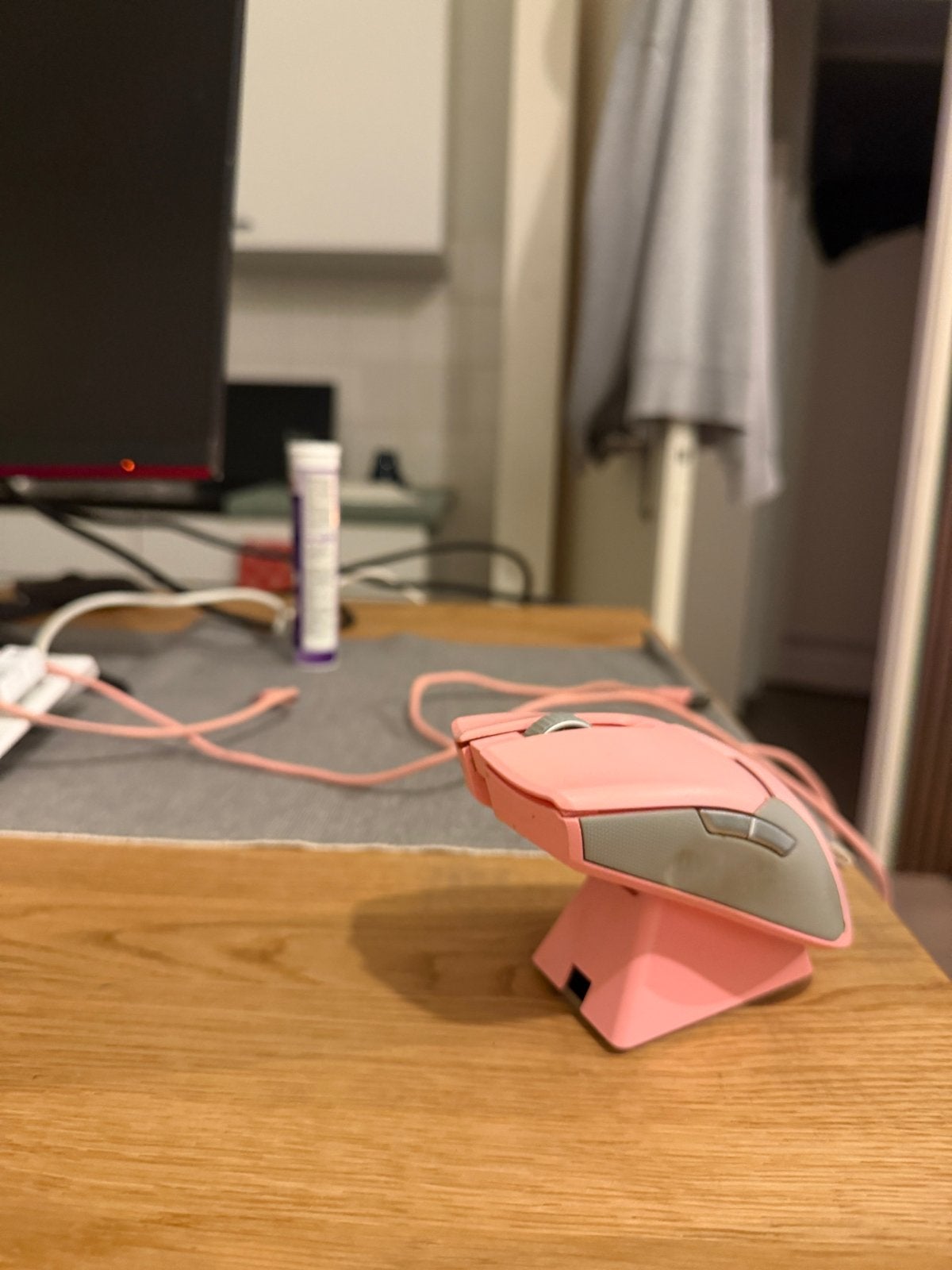Razer Viper Ultimate Quartz Pink Draadloos + Dock, Computers en Software, Ophalen, Muis, Gebruikt, Gaming muis